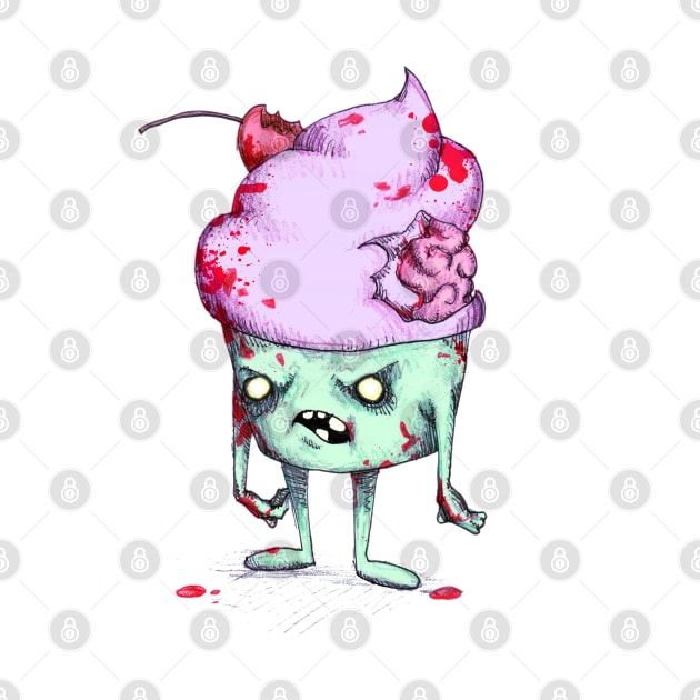 Zombie Cupcake by LVBart