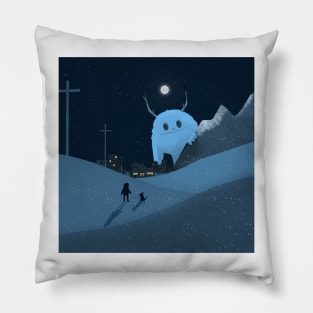 Friendly Moon Monster Pillow