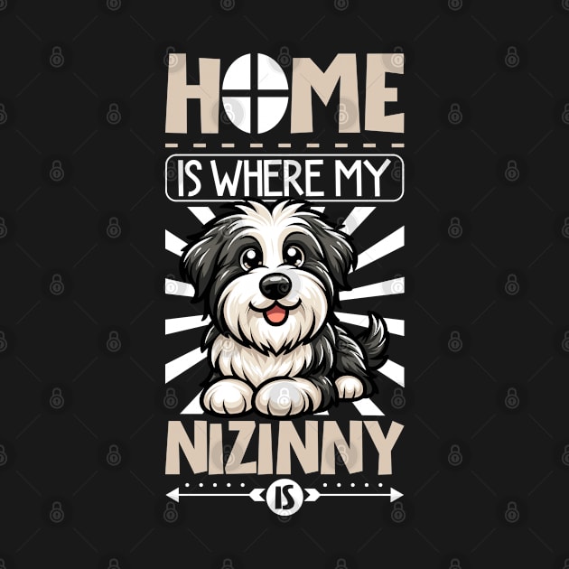 Home is with my Polish Lowland Sheepdog by Modern Medieval Design