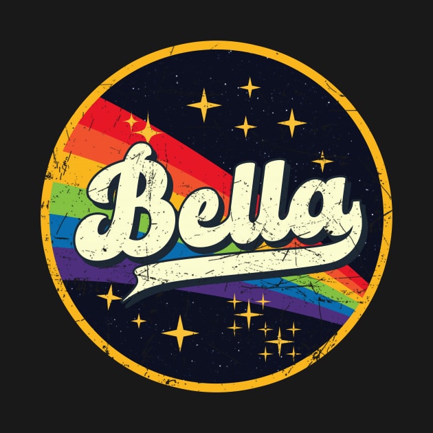 Bella // Rainbow In Space Vintage Grunge-Style by LMW Art