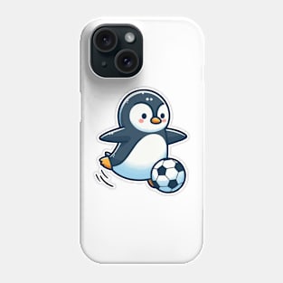 penguin as Soccer player at Soccer Phone Case