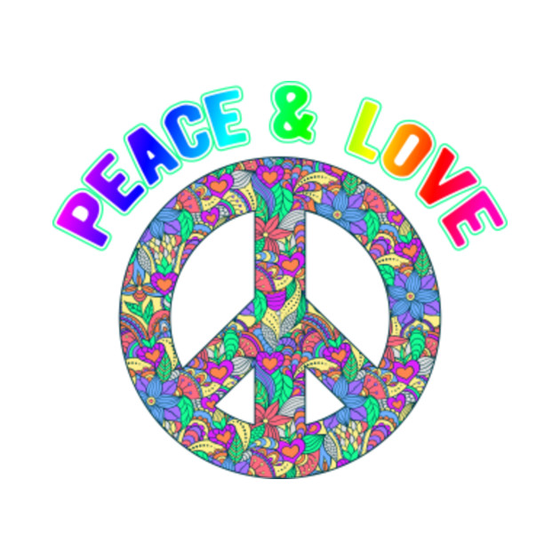 Flower Power Love Peace - Love Peace - Long Sleeve T-Shirt | TeePublic