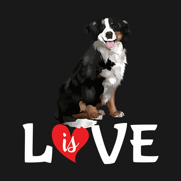 Love is cute bernese mountain by LaurieAndrew