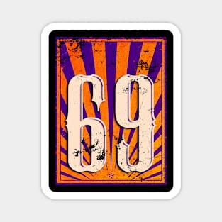 69 Retro Logo Style Magnet