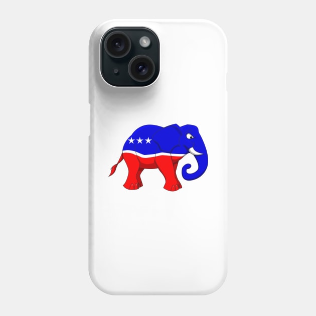 Republican Elephant Phone Case by Wickedcartoons