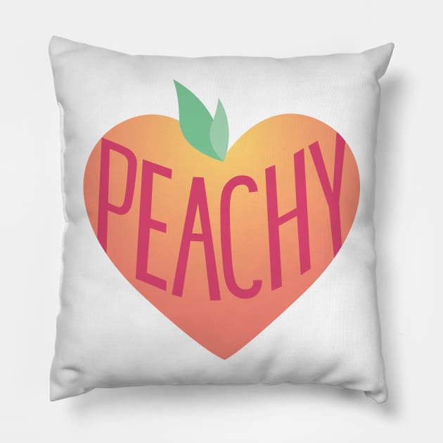 "PEACHY" Heart Pillow by AuroraPeachy