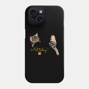 Not today - Sleeping Cat Phone Case