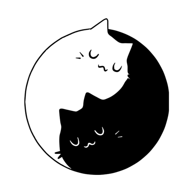 The Yin Yang Cats by Sugarori