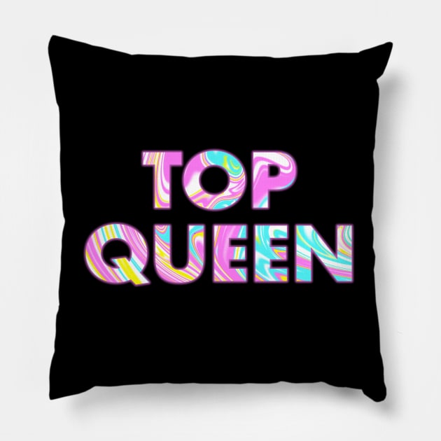 TOP QUEEN Pillow by SquareClub