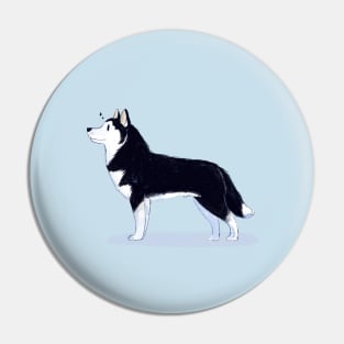 Siberian Husky Pin