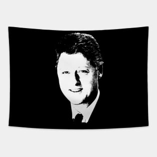 Bill Clinton Pop Art Portait Tapestry