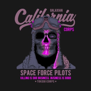 Space Pilots Skull T-Shirt