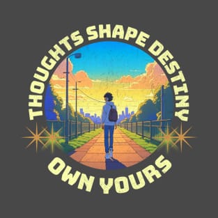 Thoughts Shape Destiny, Own Yours Anime Manga Cartoon T-Shirt