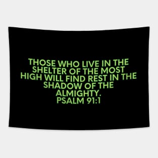 Bible Verse Psalm 91:1 Tapestry