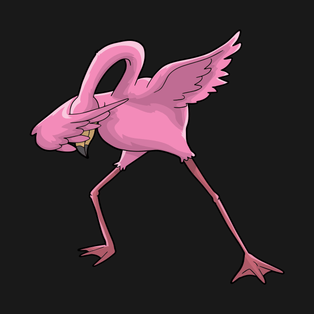 Flamingo Dabbing by KAWAIITEE