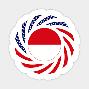 Indonesian American Multinational Patriot Flag Series Magnet