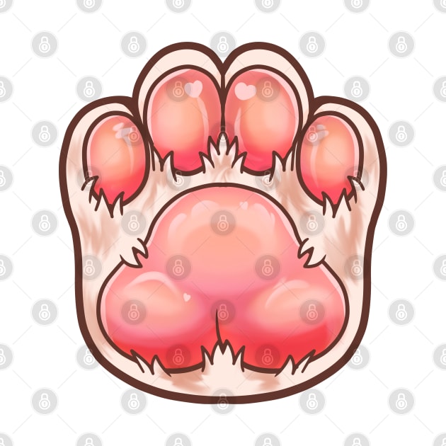 cute furry cat paw by ISAGU ART STORE