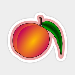 Peach Illustration Magnet