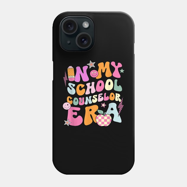 In My Counselor Era Funny Groovy Back To School Teacher Phone Case by David Brown