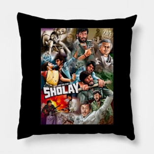 Sholay art Pillow