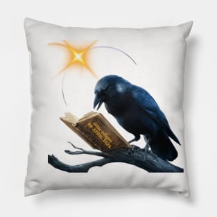 THE CROW READING SOLAR ECLIPSE Pillow