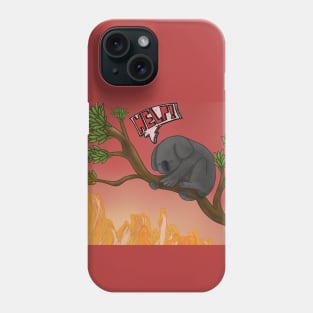 Australia in fire Phone Case