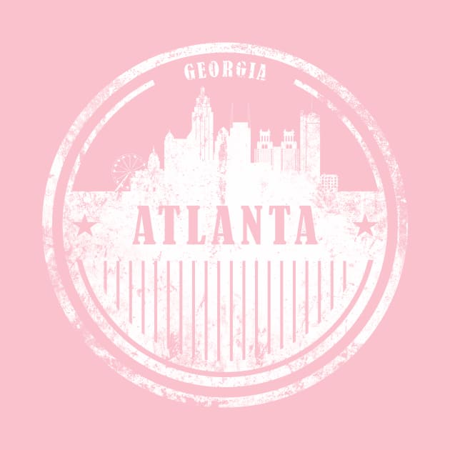 Atlanta city grunge skyline by DimDom