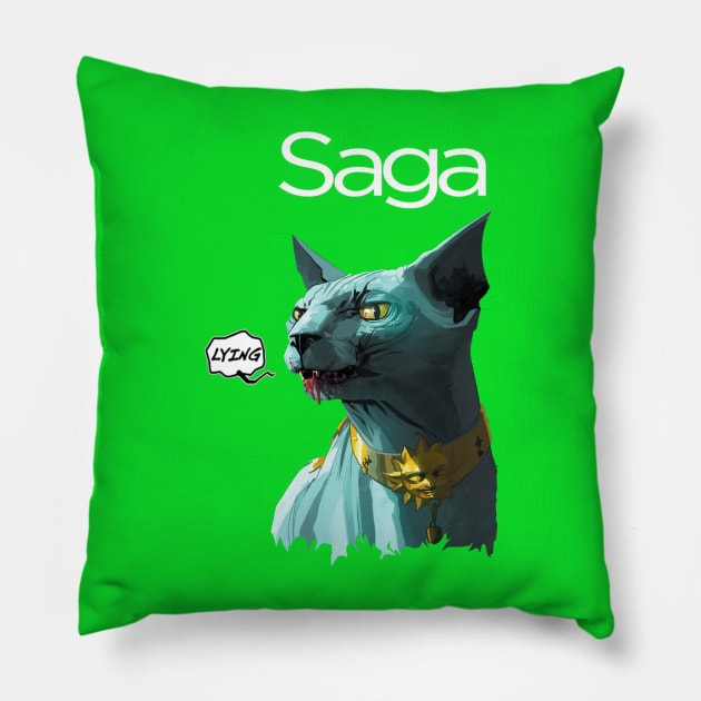 Lying Cat Pillow by Nass