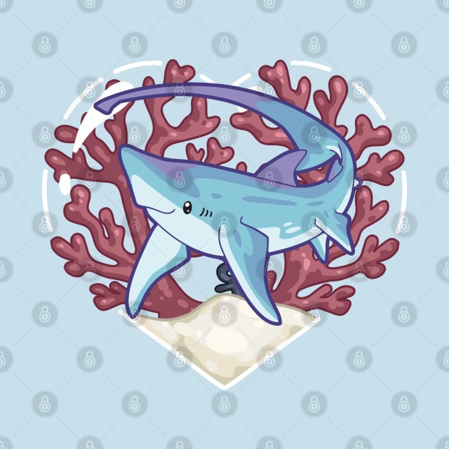 SNAP, the Thresher Shark by bytesizetreasure