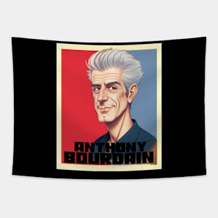 2D anthony bourdain Tapestry