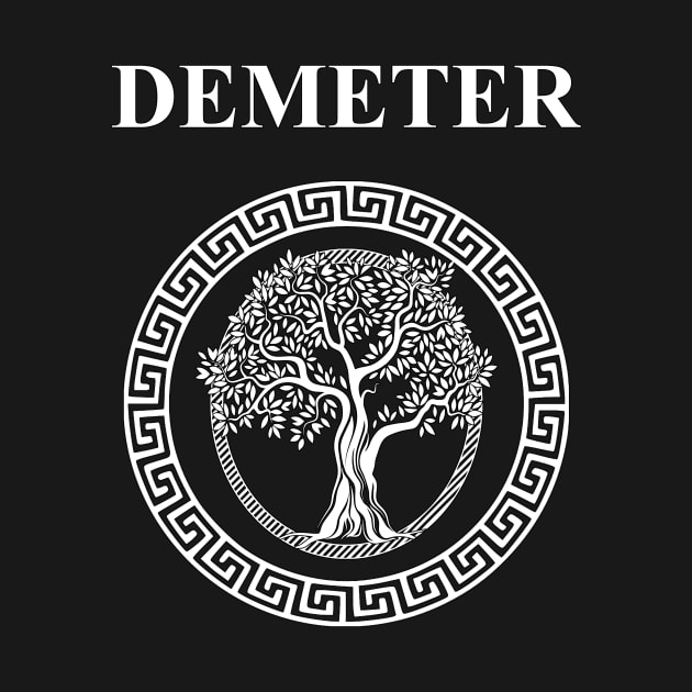 Demeter Greek Goddess of Fertility Growth and Life by AgemaApparel