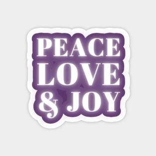 Peace, Love & Joy Magnet