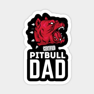 Certified Pitbull Dad Magnet