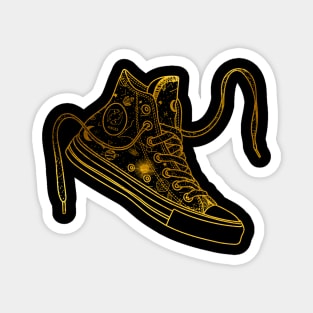 Pisces high tops - Gold Magnet