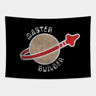 Lego Space Logo - Master Builder Tapestry