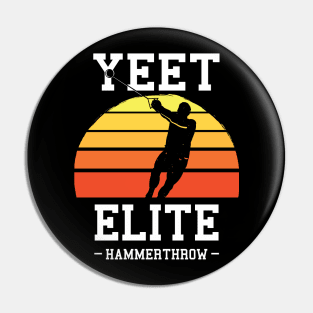 Yeet Elite Hammerthrow Retro Track N Field Athlete Pin