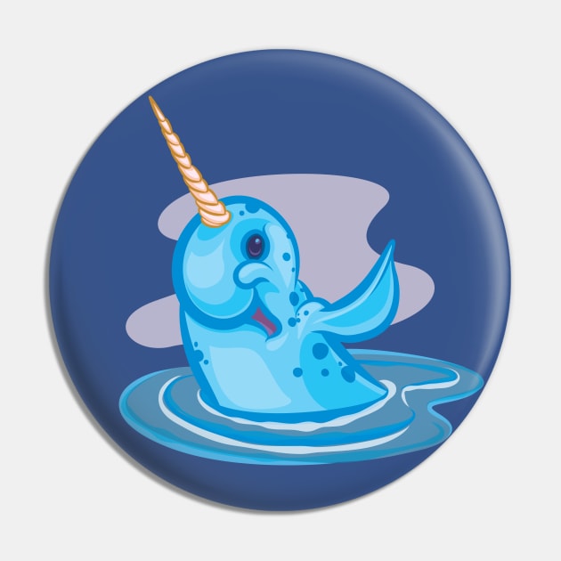 Narwhal Pin by majanation