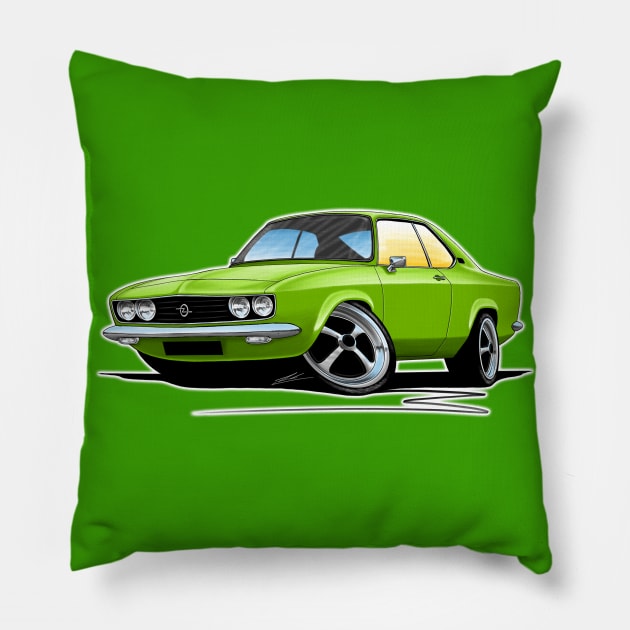 Opel Manta A Green Pillow by y30man5