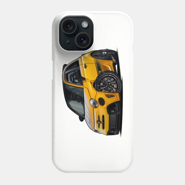 Fiat Abarth 595 Phone Case by RCJM_Cartoons