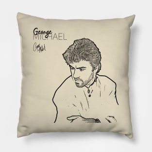 George Michael | Stay cool | White Pillow