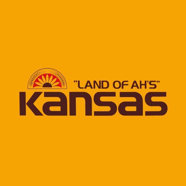 Land of Ahs Kansas 80s Bumper Sticker by TopCityMotherland