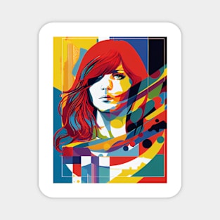 Modern woman in pop-art style Magnet