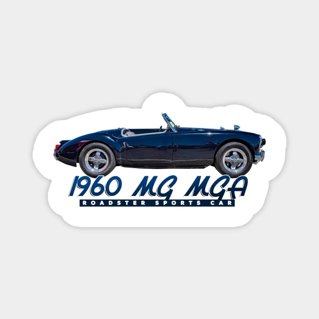 1960 MG MGA Roadster Sports Car Magnet by Gestalt Imagery