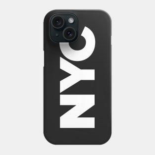 NYC - New York proud city print - white Phone Case