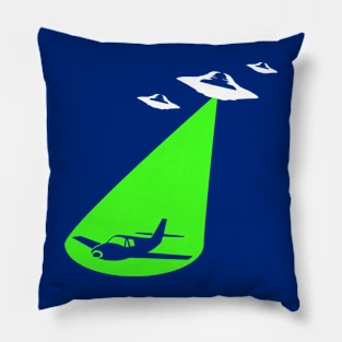 UFO vs Airplane Pillow