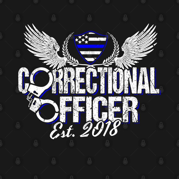 Corrections Officer 2018 Graduation Silver Line by stockwell315designs