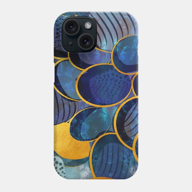 Abstract deep blue Phone Case by SelmaCardoso