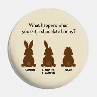 What happens when you eat a chocolate bunny? Pin