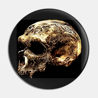 Neanderthal Skull Pin