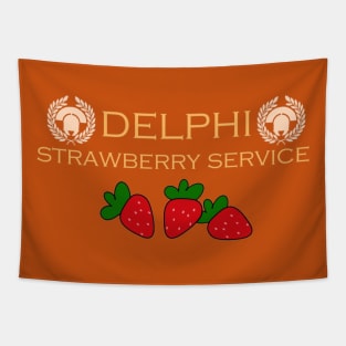 Delphi Strawberry Service Tapestry